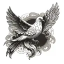 Dove tattoo design idea