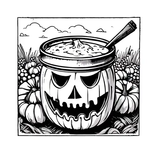 mayonaise from smashing pumpkin patch tattoo design idea