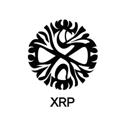 XRP symbol showing tattoo design idea