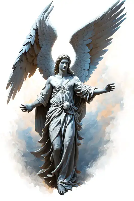 Archangel Uriel tattoo design idea