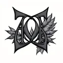 Alpha Omega tattoo design idea