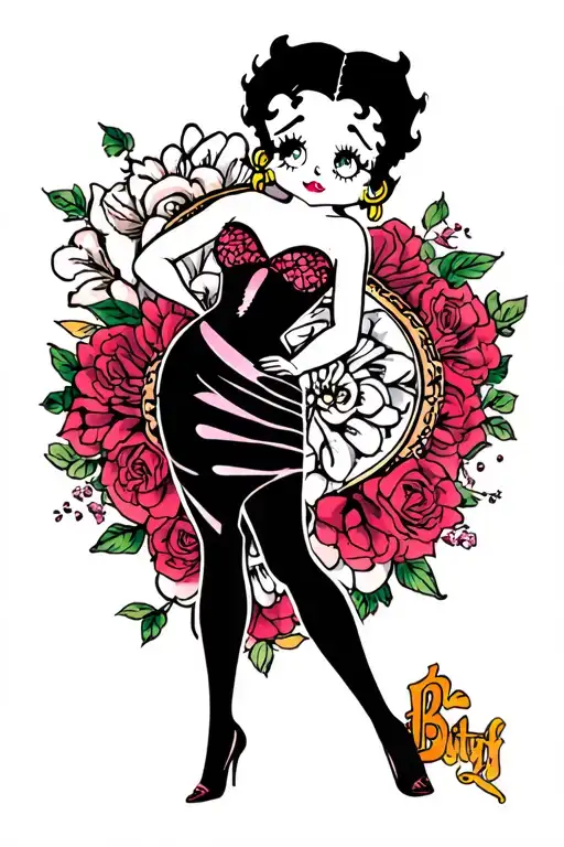 Betty Boop tattoo design idea