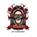 satanic Jukebox tattoo design idea