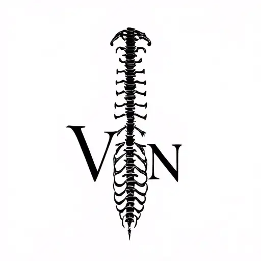 "Von" Rib cage tattoo tattoo design idea