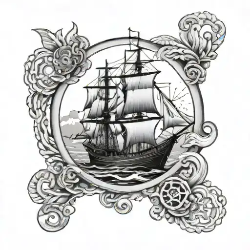 Maritime tattoo design idea