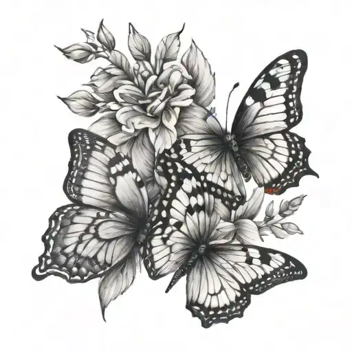 I want mini or medium tattoo photos included name Alvin and Phyo ,Butterfly and show the meaning of love for these two p tattoo design idea