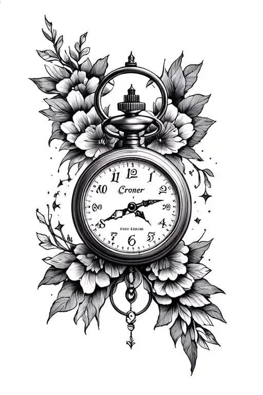 Cromer compass pocket watch tattoo design idea