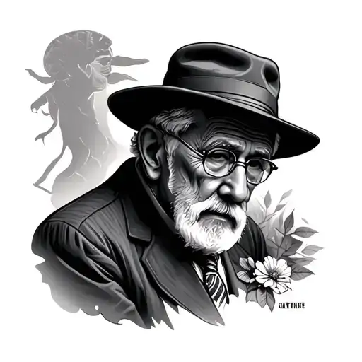 Grandfather Memorial tattoo design idea