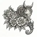 Chastity tattoo design idea