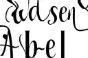 "Adasen
Abel " tattoo design idea