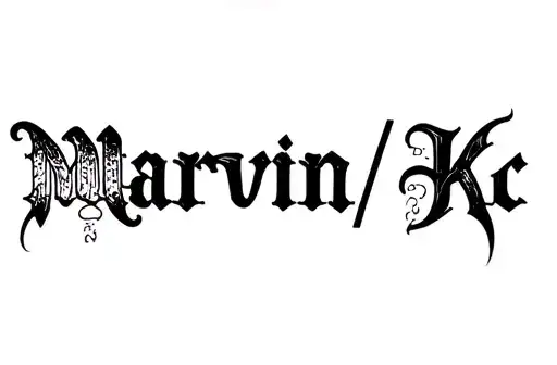 "Marvin|Kc" tattoo design idea