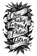 Biblical Scripture writing tattoo design idea