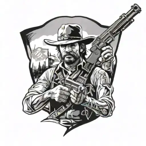 red dead redemption  tattoo design idea