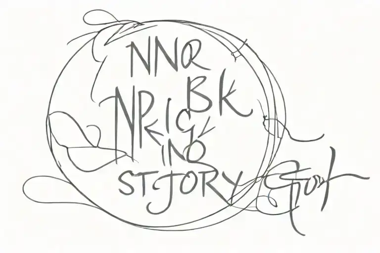 No Risk No Story tattoo design idea