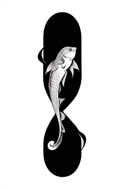 pisces and Sagittarius tattoo design idea