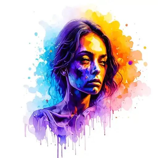 Domestic Violence survivor abstract representation tattoo design idea