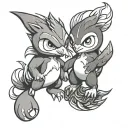 piplup and infernape tattoo design idea