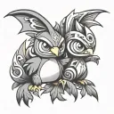 piplup and infernape tattoo design idea