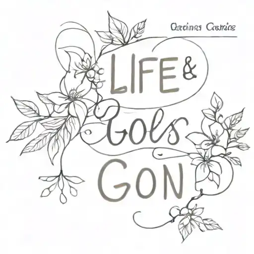 Life goes on  tattoo design idea