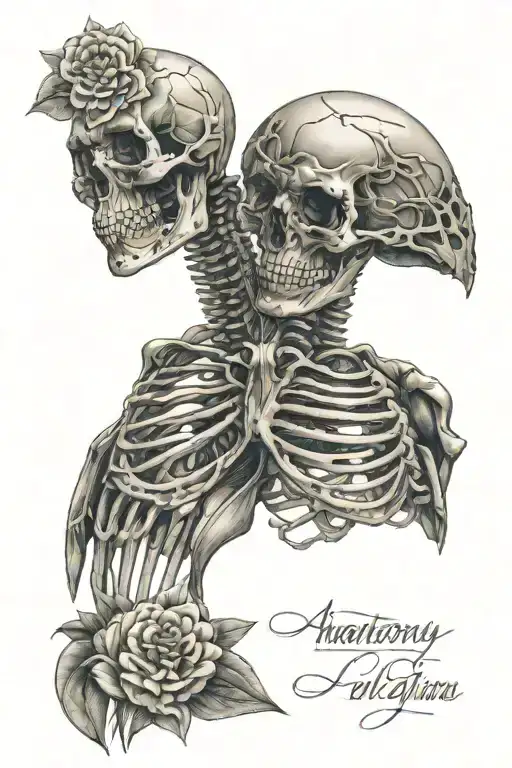 anatomy latin tattoo design idea