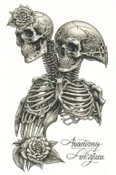 anatomy latin tattoo design idea