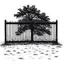 Fence tattoo design idea
