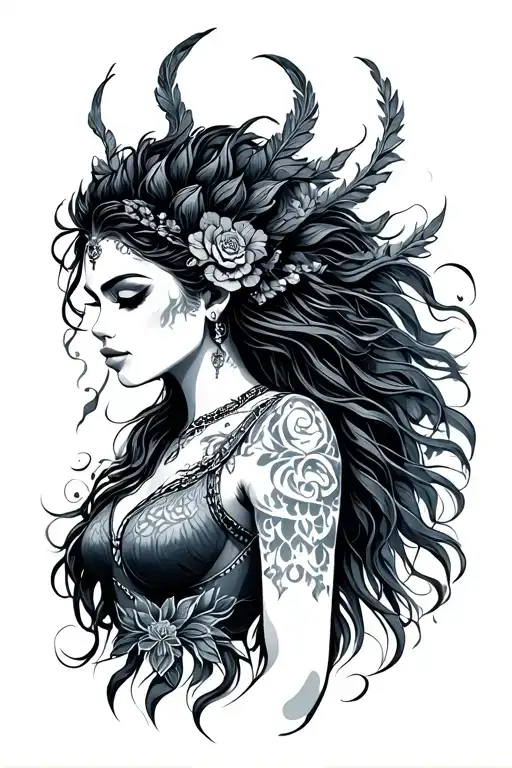 Yemaya tattoo design idea