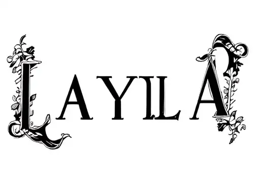 "LAYLA" tattoo design idea