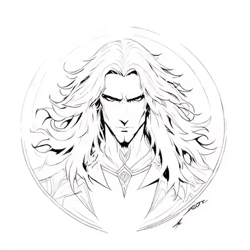 alucard do Castlevania Symphony of The night tattoo design idea