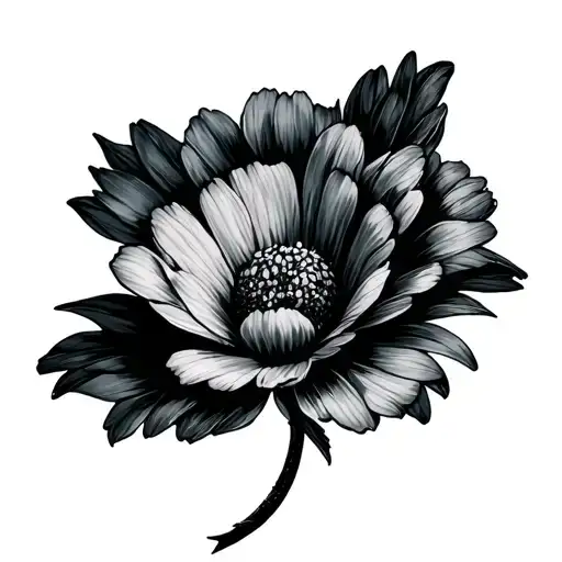 a small flower with billie eilish lyric tattoo design idea