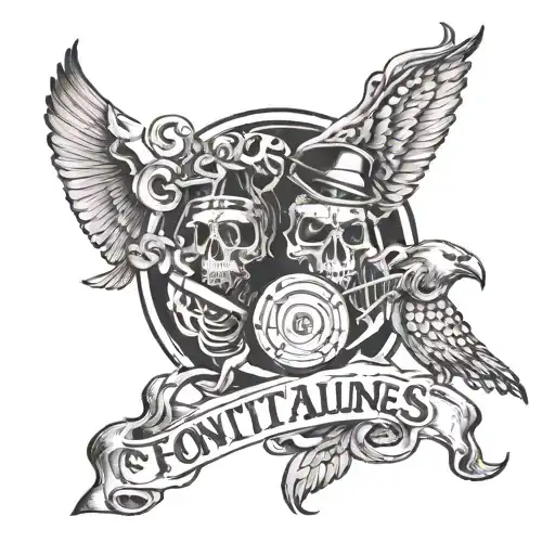 Fontaines DC band tattoo design idea