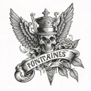 Fontaines DC band tattoo design idea
