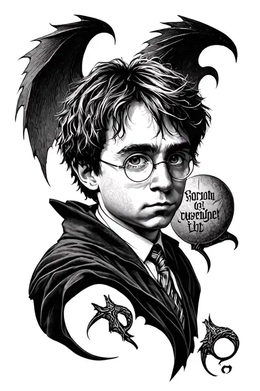 Harry potter tattoo design idea