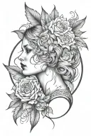 mind  and perseverance incorporated into the design female tattoo design idea
