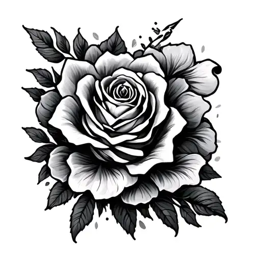 Scroll tattoo design idea