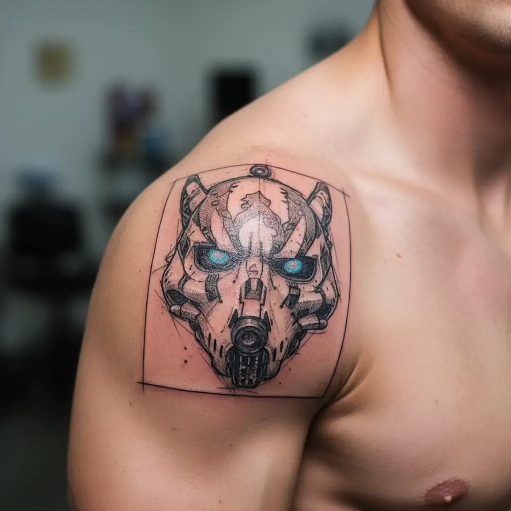 borderlands new u station tattoo design idea