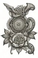 blod donation tattoo associated with scouting tattoo design idea