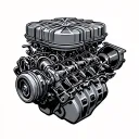 V8 Engine tattoo design idea