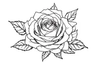 name with rose tattoo design idea