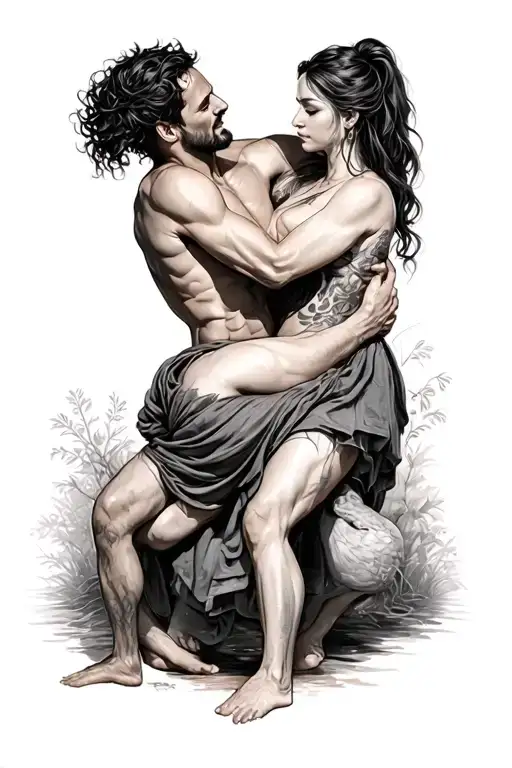 a father & mother strangling for they can give better life to son now the son working hard to give an imaginable success tattoo design idea