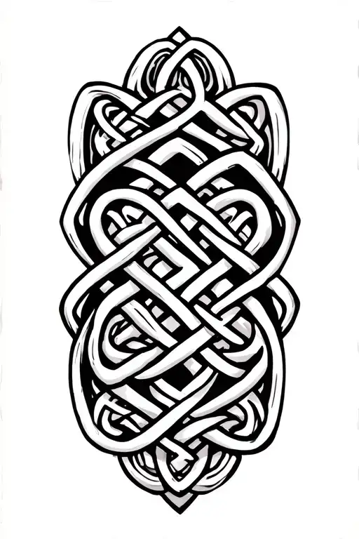 celtic knots tattoo design idea
