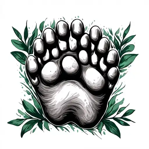 dog foot print remembrance tattoo tattoo design idea