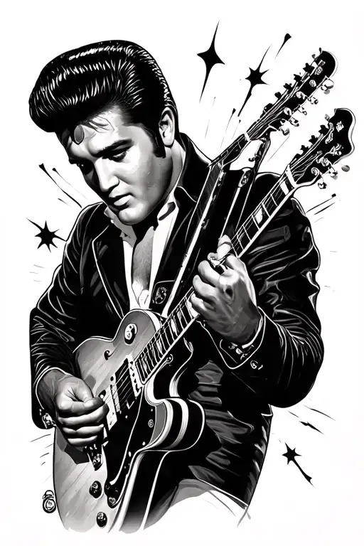 Elvis Presley songs tattoo design idea