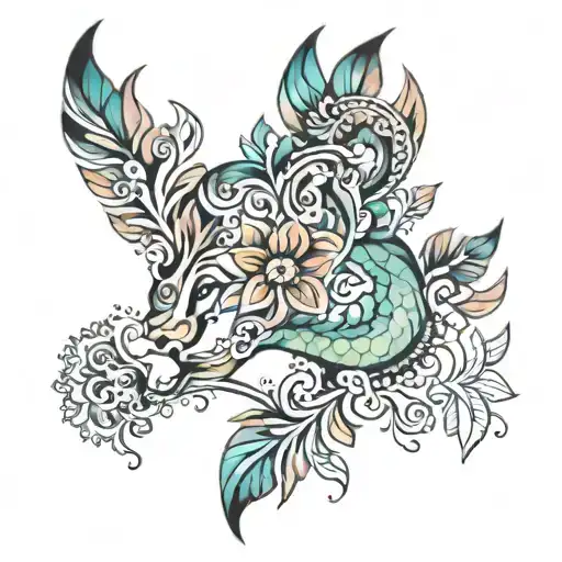 Surbhi tattoo design idea