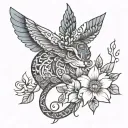 Surbhi tattoo design idea