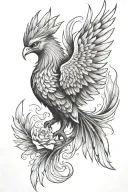 Phoenix, self-love tattoo design idea