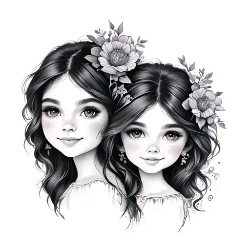 matching mother daughter tattoo tattoo design idea
