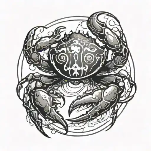 crabe et logo DreamWorks tattoo design idea