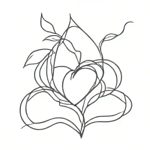 mine with a heart tattoo design idea