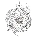 Nipple tattoo design idea